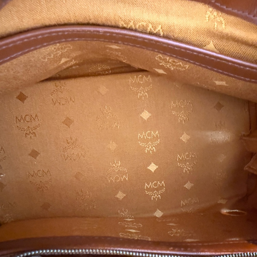 MCM Cognac Monogram Satchel β Vintage - Picture 7 of 10